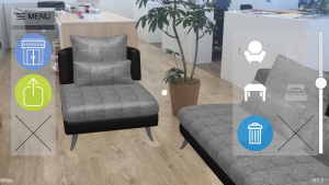 Screen capture of the AR mode
