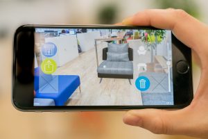 The app in AR mode