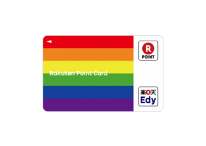 Limited-edition rainbow designed Edy-Rakuten Point Card