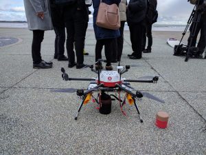 ACSL’s PF1 airframe, which made the test flight.