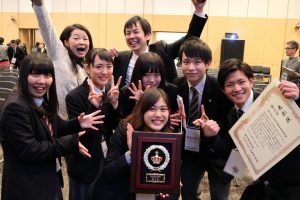 Kobayashi's team after placing 3rd.