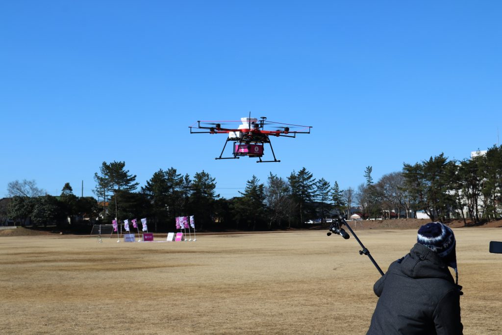 Filming an airborne drone is not as easy as one might think...