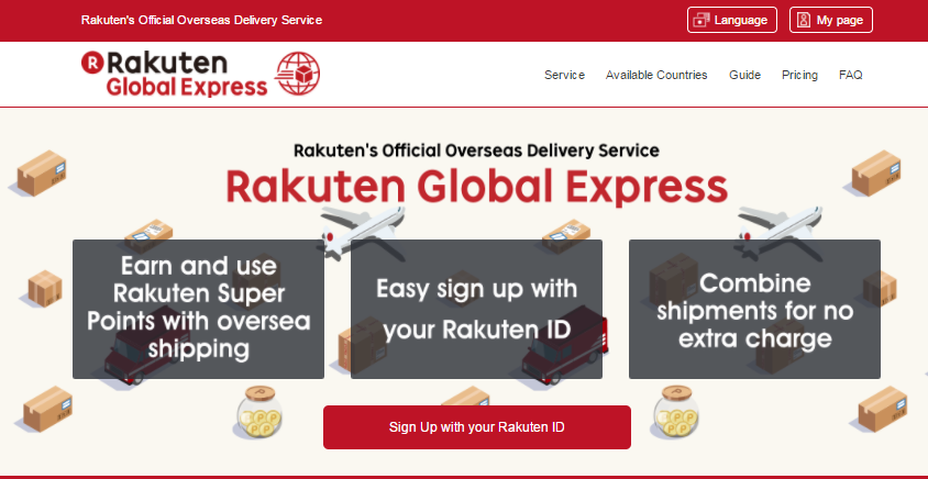 Users will be able to have their purchases sent directly to a Rakuten warehouse before being shipped to their final destination overseas.