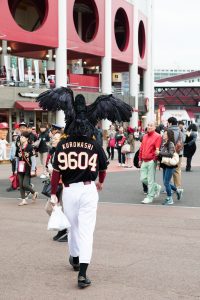 Why the 9604 jersey-number? Spoken out loud, 9-6-0-4 sounds similar to the word "Kurowashi" in Japanese.