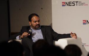 Rahul Kadavakolu, Rakuten's Director of Global Marketing and Branding, moderated the session, discussing Rakuten's global sponsorships with NBA, Golden State Warriors and FC Barcelona.