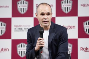 I want to help not just my new club but the whole J-League grow throughout Asia,” said new Vissel Kobe signee, on stage in Tokyo.