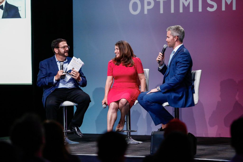 OverDrive CEO Steve Potash (left) with and Ryan Serhant.