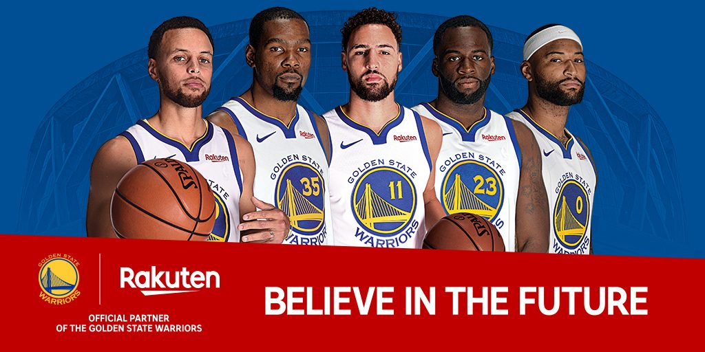 When the Warriors kick off their regular season on October 16, they will do so with the new Rakuten logo on their chest.