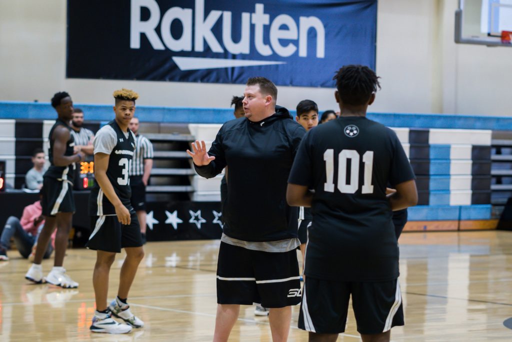 Coach Brandon Payne pushes the players to approach each drill with a purpose. Payne and the staff worked the players through a series of dynamic movement exercises, skills training and competitive scrimmaging.
