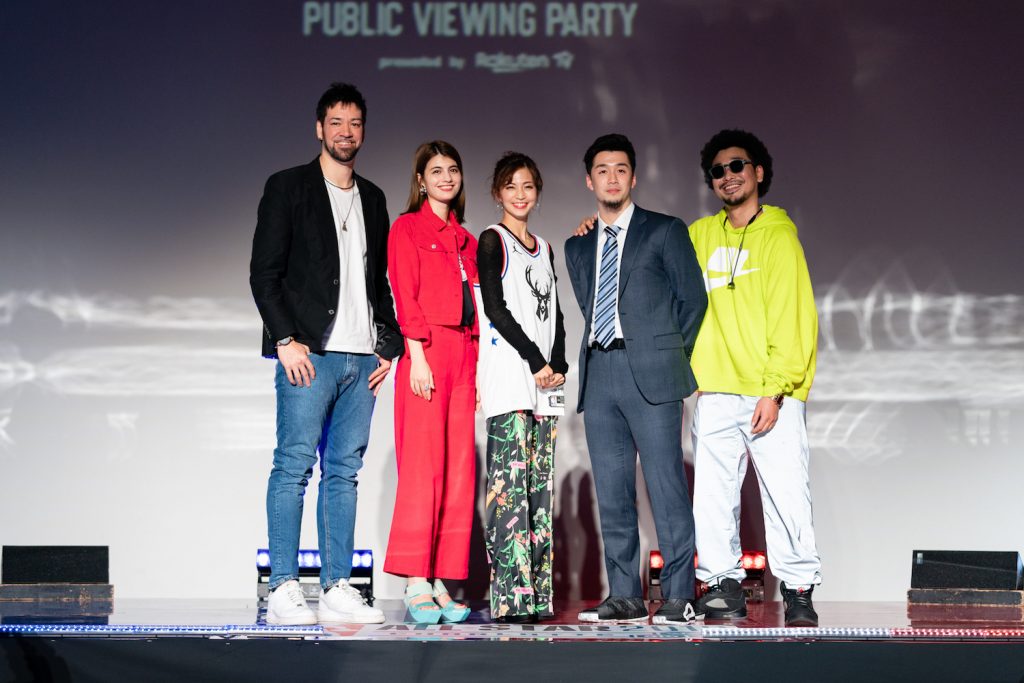(Left to right) Hilke, Maggy, Yasuda, Tawatari and MC Mamushi