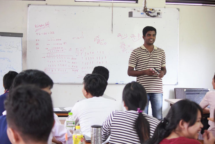 After successfully completing their courses, KIT provides further training by sending students to work for four years at the institution that sponsored their education — many of which are Japanese tech companies.