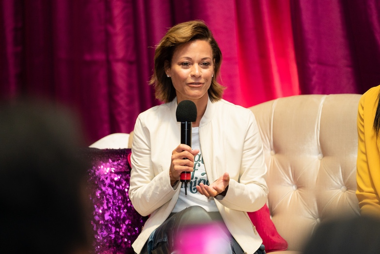 Sonya Curry urged the girls to lift up the women in their lives instead of bringing other women down. “Keep that chain going as women. Bind together. Bond together and just be a friend.”
