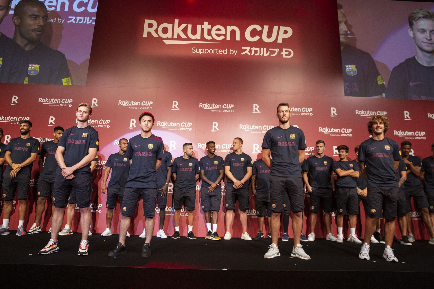 Rakuten Cup がいよいよキックオフ Fcバルセロナ の豪華プレイヤーたちがレセプションパーティに集結 楽天株式会社