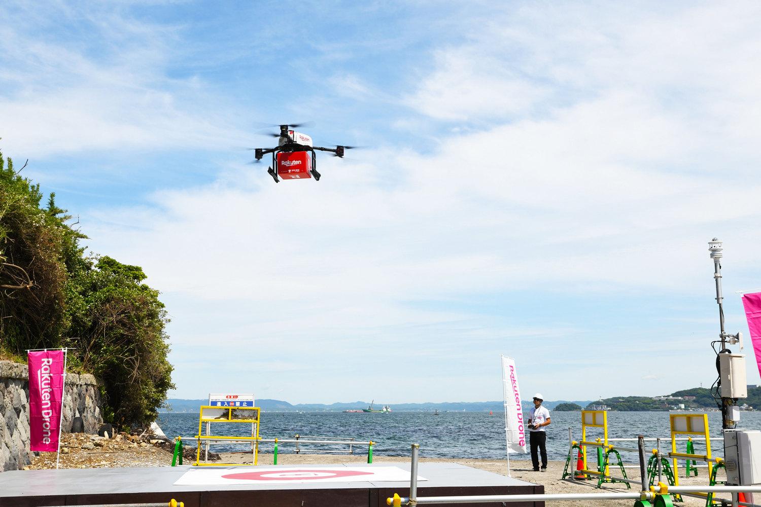 Rakuten’s new island-hopping drone delivery service