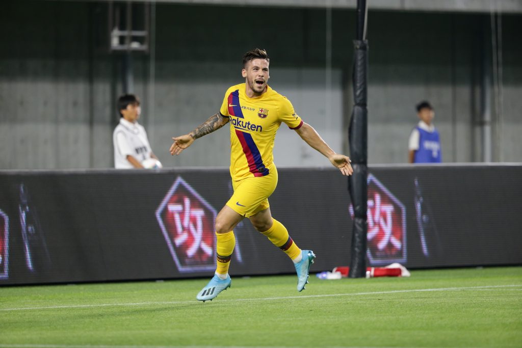 Barca winger Carles Perez emerged as star of the match, netting two goals against Vissel Kobe.