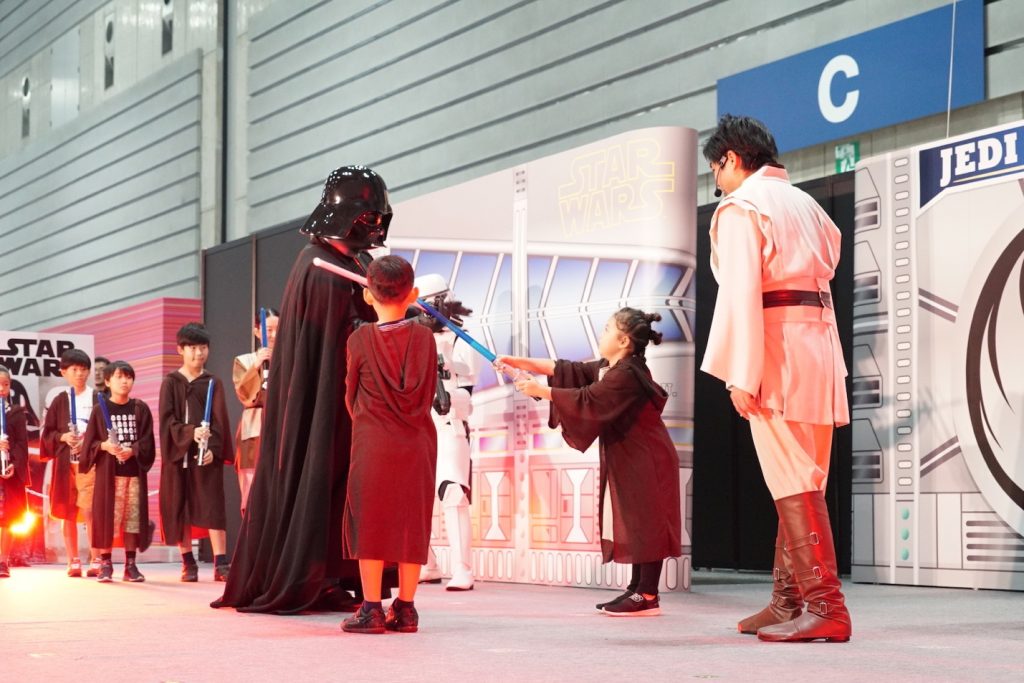 At the Star Wars Jedi Academy, kids aged 5-12 had the chance to become a padawan learner, honing their (balloon) lightsaber skills with the help of a Jedi Master.
