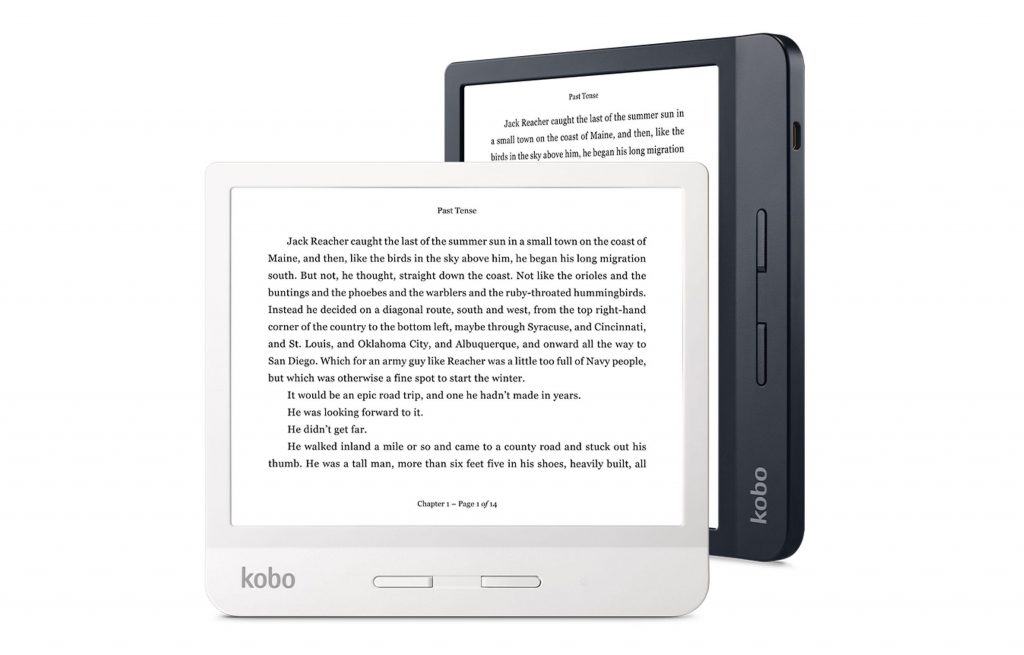 Research and customer insights were the inspiration for our latest device, the Kobo Libra H2O, which strikes the perfect balance of form and function — it’s waterproof; light, at just 192 grams; ergonomic, with page-turn buttons; easy on the eyes with blue light reducing Comfort Light Pro technology; one-touch buy or borrow for the easiest access possible to our catalogue of 6 million eBooks and library book